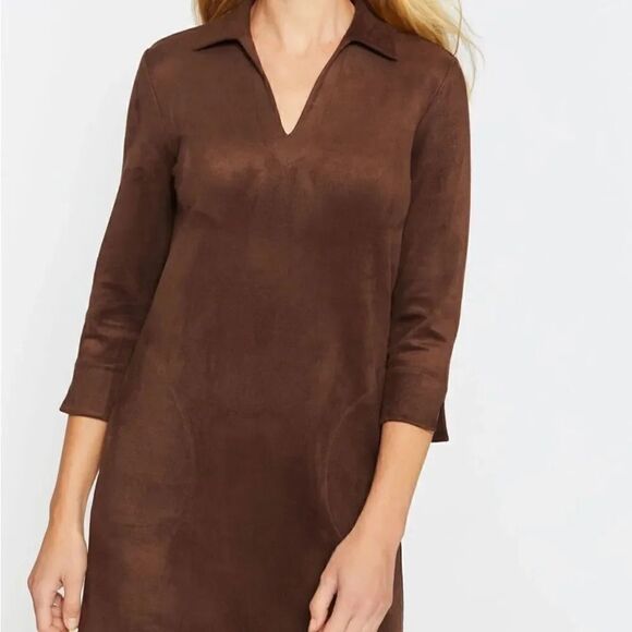 J. McLaughlin black Caelin Faux Suede Dress, XS! - Picture 14 of 15